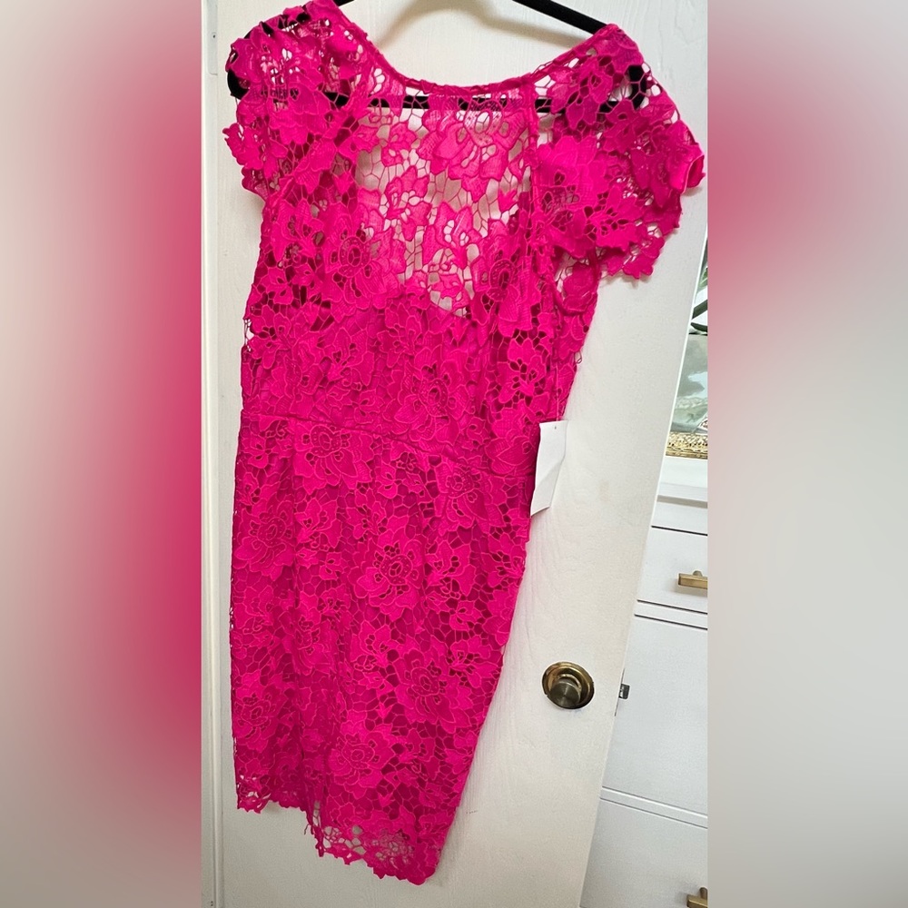 Paper dolls flowered crocheted dress
